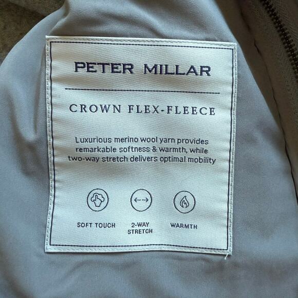 Peter Millar Wool Vest Crown Flex-Fleece Heather Gray XXL - Picture 6 of 11